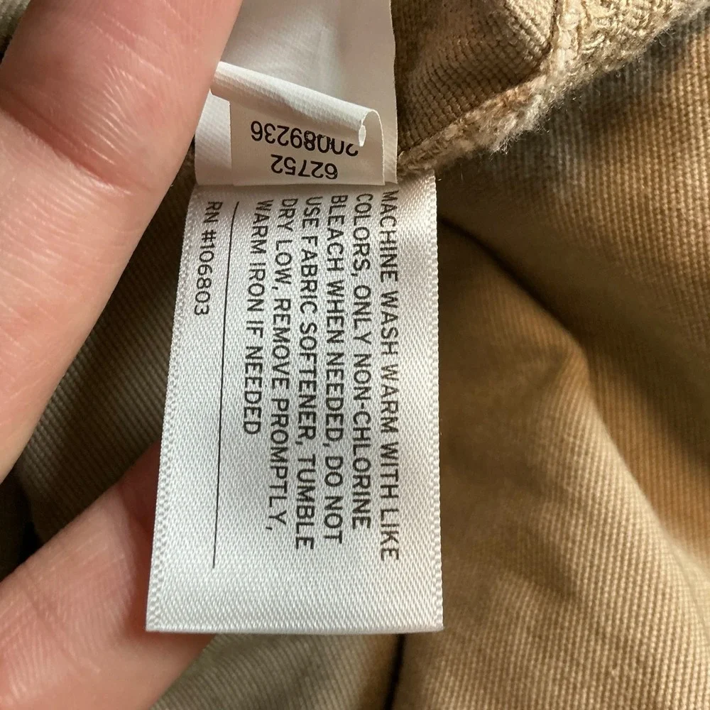 Duluth Flex Fire Hose Mens 48x32 Relaxed Fit Khaki Cotton Spandex Work Pants Tan